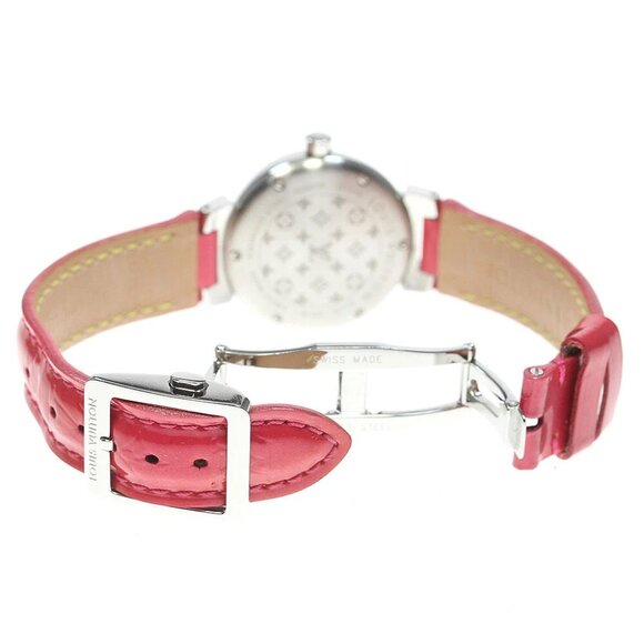 LOUIS VUITTON Tambour Q1218 heart Silver Dial Quartz Ladies Watch - Picture 3 of 6